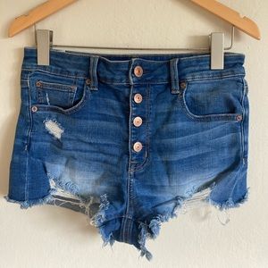 American Eagle Hi Rise Super Stretch Cut-offs